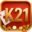 Logo of k21fun game showing cards and gold coins on a red background.